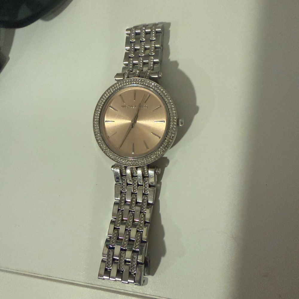 Michael Kors Two-Tone Silver and Rose Gold Watch - Picture 7 of 7